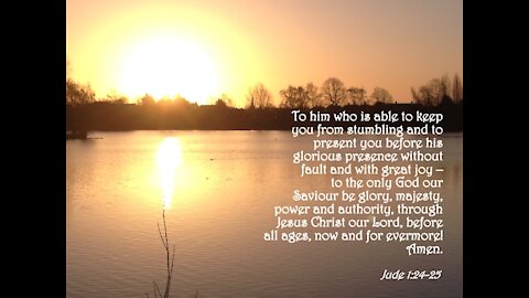 Daily Devotional -- Jude 1.24-25 "Our God Is Able" Jesus Christ Follower 'Dedicated2Jesus'