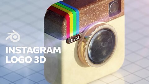 Instagram Logo 3D Process