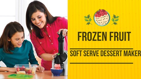 FROZEN FRUIT SOFT SERVE DESSERT MAKER