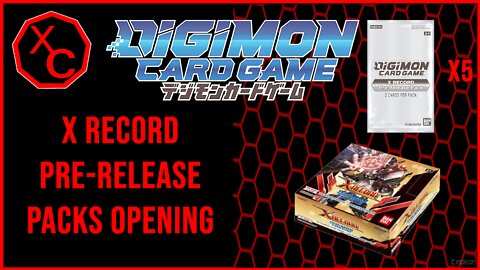 Digimon Card Game X-Record Pre-Release Packs Opening