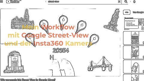 Wie man seine Strasse/Ort in "Google Street View" eintragen kann. Mein Workflow mit der insta360 RS