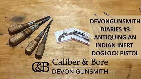 Devongunsmith Diaries #3 Antiquing an Inert Indian Reproduction Doglock Pistol