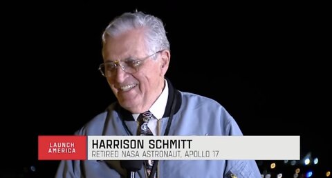 Last Person to Step on the Moon Apollo 17 Moonwalker talks about SpaceX Crew-4 Launch