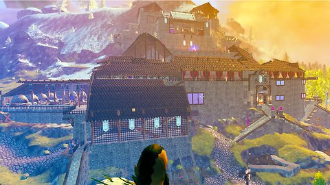 NFA Castle (HUGE VALHEIM BUILD FROM SEA TO MOUNTAIN TOP)