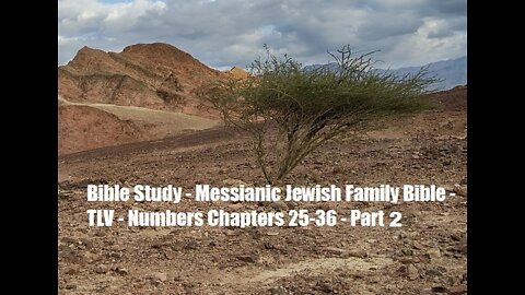 Bible Study - Messianic Jewish Family Bible - TLV - Numbers Chapters 25-36 - Part 2