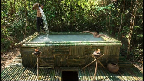 Build Above Ground Pool on top the most Secret Underground House