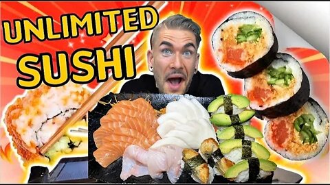 200 PIECE ALL YOU CAN EAT SUSHI CHALLENGE VS PRO EATER | DESTROYING HUNDREDS of SUSHI | Sushi Buffet