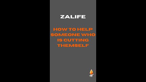 How to help someone that is cutting themself?