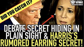 Did You Catch It? Debate Secret Hiding In Plain Sight & Harris’s Rumored Earring Secret!