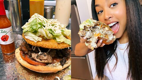 Toronto’s Famous Tata Jerk Chicken Sandwich (VIDEO)