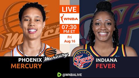 WNBA LIVE: Indiana Fever vs. Phoenix Mercury | Live on Rumble