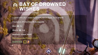 Destiny 2, Legend Lost Sector, Bay of Drowned Wishes on the Dreaming City 12-23-21