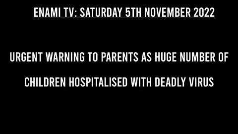 Urgent warning to UK parents as huge number of children hospitalised with deadly RSV virus.