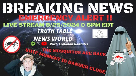 "EMERGENCY BROADCAST" THE MOSQUITOS ARE BACK LOADED WITH EEE.