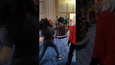 A #DALEK #DANCES #DANCING on the #DANCEFLOOR #TBCC #TBCC2022 #DOCTORWHO #SUBSCRIBE #COSPLAY