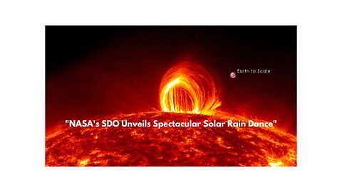 SDO Sees Fiery Looping Rain on the Sun