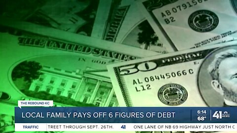 Local family pays off six figures of debt