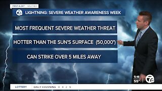 Lightning: The most frequent severe weather threat we get in Michigan