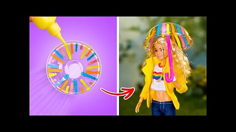 LEVEL UP YOUR BARBIE DOLL WITH THESE STUNNING DIY HACKS 😎🎀