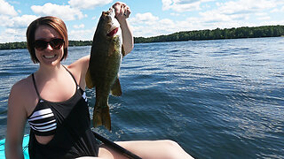 She Caught WHAT on her FIRST KAYAK TRIP?! (Minocqua, Wisconsin Fishing)