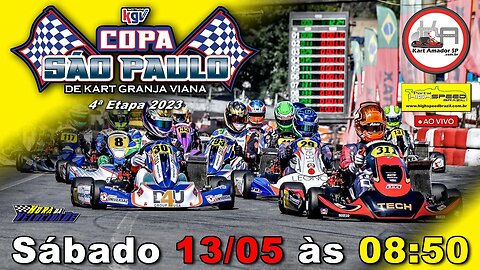 COPA SÃO PAULO DE KART KGV | 4ª Etapa 2023 | AO VIVO