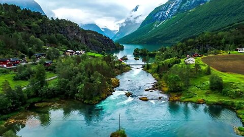 Beautiful Landscape Drone Footage