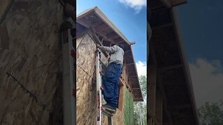 Progress! A-Frame Alaska Cabin Addition! #Shorts #HomeFreeAlaska #OffGrid #Alaska