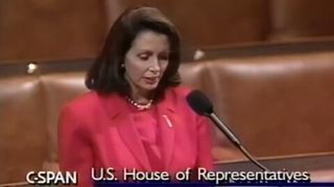 Nancy Pelosi openly endorsing Agenda 21, in October of 1992.