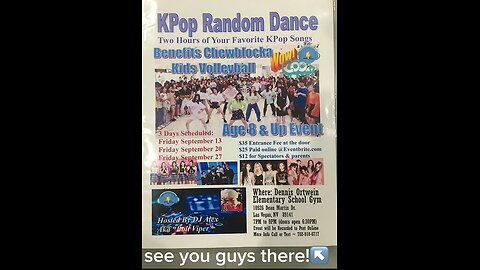 KPop Random Dance Event in Las Vegas September 13th, 2024