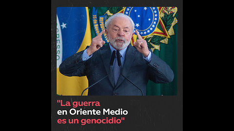 Lula da Silva sobre la escalada palestino-israelí: Es un genocidio que ya mató a 2.000 niños