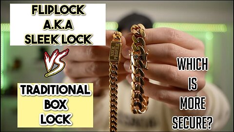 SLEEK LOCK AKA FLIP LOCK VS BOX LOCK? WHICH TO GET ON YOUR FIRST MIAMI CUBAN LINK 🤔