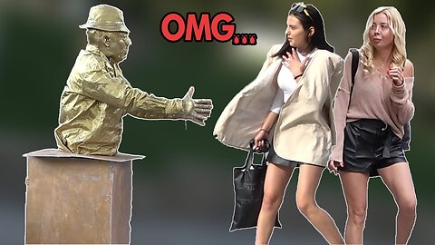 HUMAN STATUE PRANK - Awesome Reactions