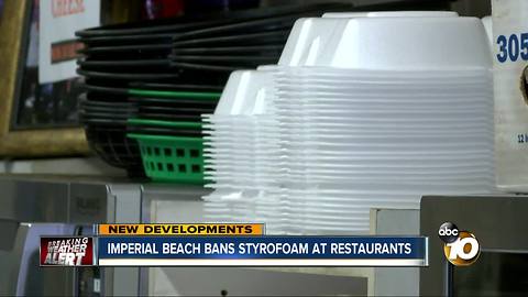 Imperial Beach bans styrofoam at restaurants