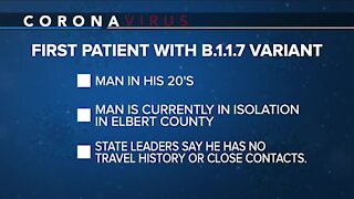 Colorado officials identify first known US case of COVID-19 variant seen in UK