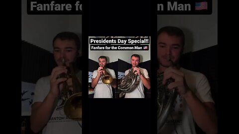 Fanfare for the Common Man Horn & Trumpet Duet 🇺🇸• • • #trumpet #frenchhorn #brass