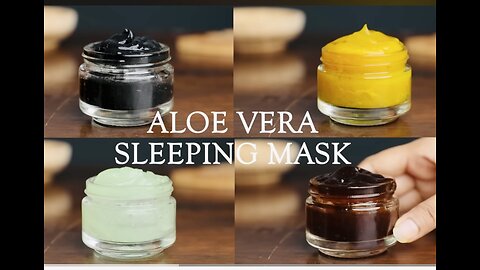 4 Overnight aloe vera masks for clear skin - turmeric, coffee, tea tree & charcoal mask