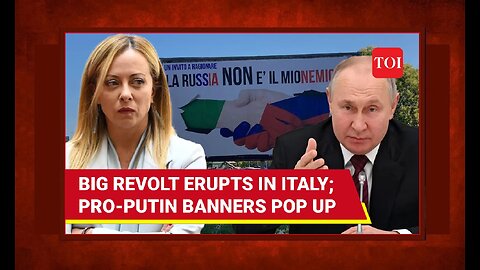 Pro-Russia posters have flooded Italy, calling for Peace 🕊️