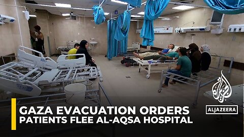 Palestinian Patients flee Deir el-Balah’s Al-Aqsa Hospital following Israeli evacuation order