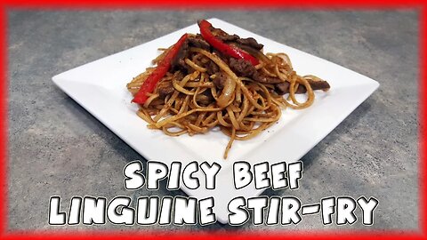 Spicy Beef and Linguine Stir-Fry