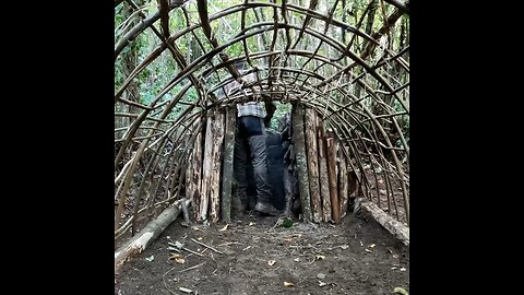 3 Days Solo Shelter Camp With Fireplace Inside