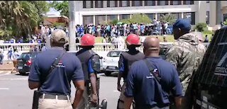 SOUTH AFRICA - Durban - UNISA Student protest (Videos) (L9x)