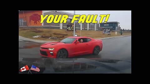 CAMARO DRIVER THINKS STOPS SIGNS DON'T APPLY TO HIM