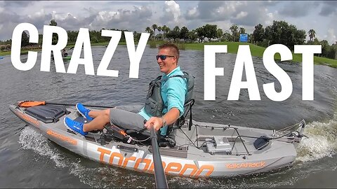 CRAZY 1100 Watt Torqeedo Motor on Bonafide Kayak