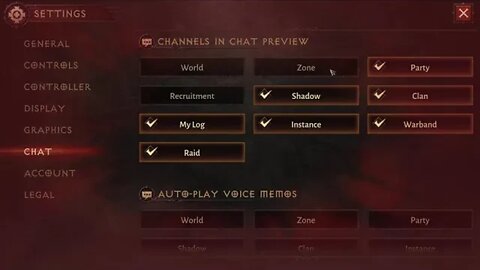 Diablo Immortal Show EXP in chat window