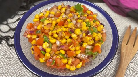 Sweet Corn Chaat Recipe • Sweetcorn Masala Chaat • Masala Corn Recipe • Masala Sweet Corn Recipe