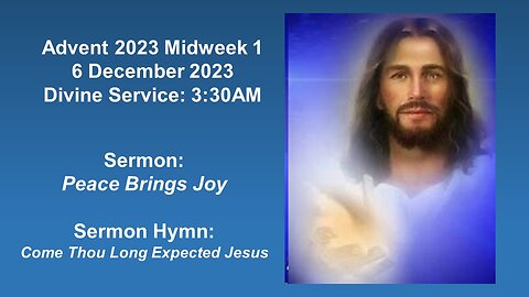 Advent 2024 Midweek 1 Divine Service