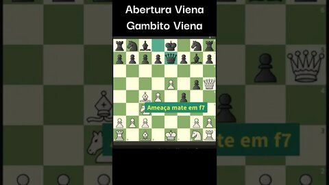 GAMBITO VIENA NA ABERTURA VIENA #Shorts #Xadrez #Chess #Ajedrez #ajedrez #شطرنج #fy #foryou #viral