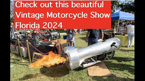 Check out this beautiful Vintage Motorcycle Show in Florida 2024 Motorcycle Lovers' Paradise