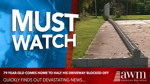 79-Year-Old Comes Home To Half His Driveway Blocked Off. Quickly Finds Out Devastating News