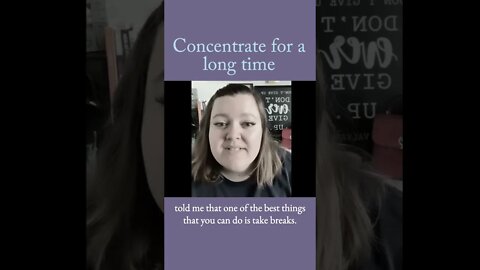 How to Concentrate for a Long Time | MBTI INFJ Personality Type